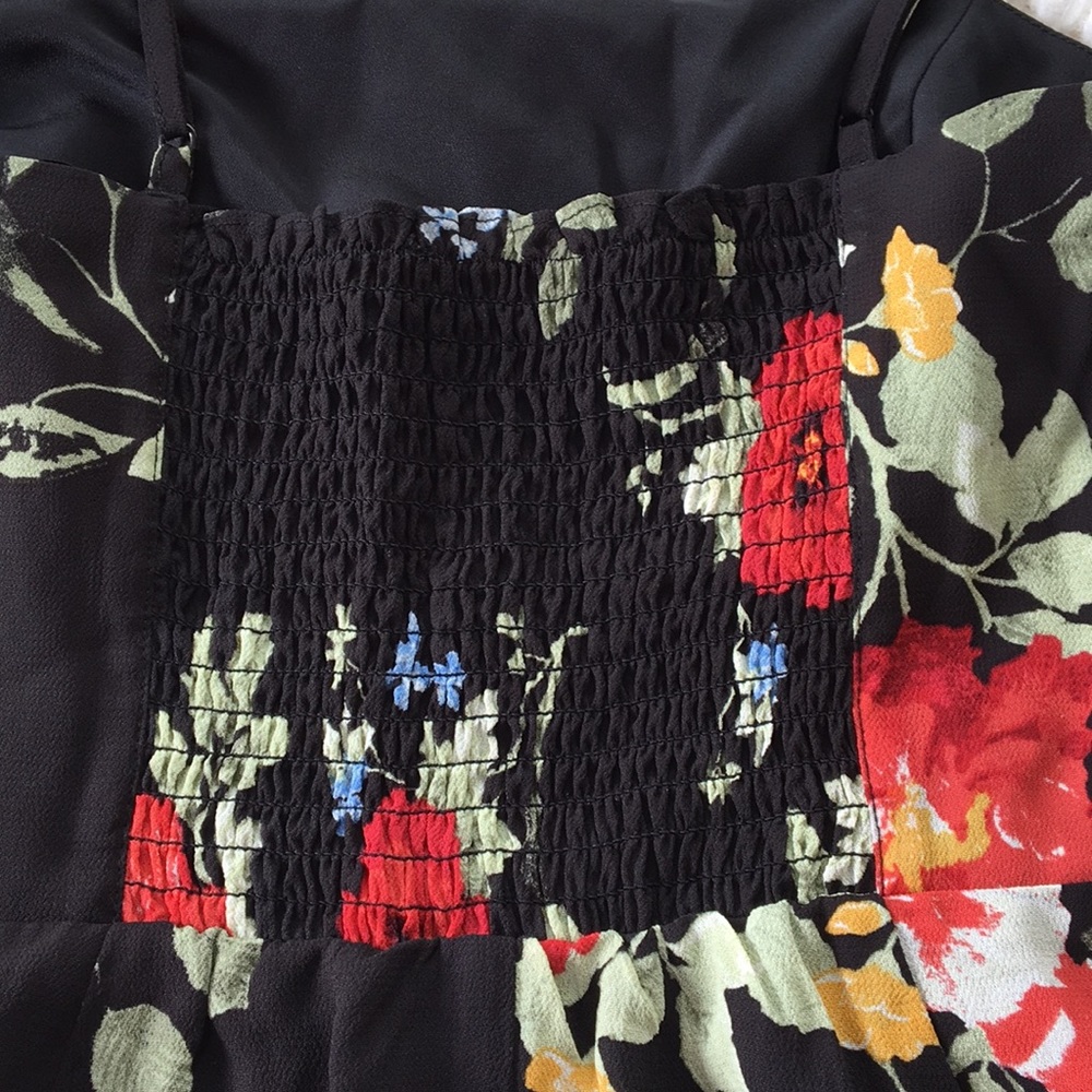 Black Floral Dress - Picture 2 of 5